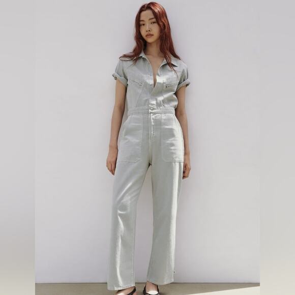 ZARA LONG COLORFUL JUMPSUIT - Picture 5 of 13